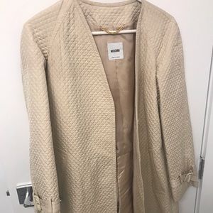 Vintage Moschino Quilted Coat (Beige)